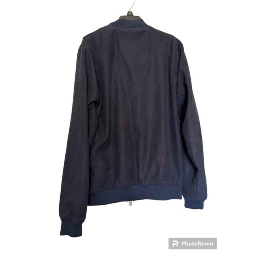 Pull & Bear Basics Bomber Jacket navy EUR size L - Picture 2 of 5